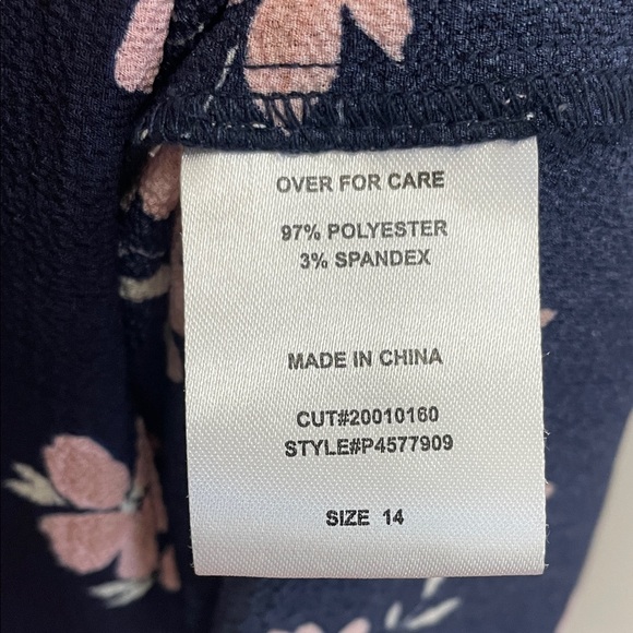 Premier Amour Navy Dress with Pink Floral Print NWT - Picture 7 of 9